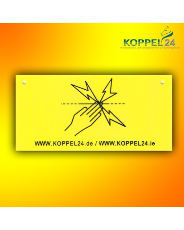 Warnschild 10cm x 20cm für Elektrozaun